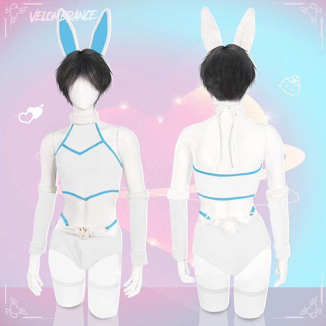 Velombrance Cosplay Cute Bunny Ear Knitwear (5-Piece Set)AS06