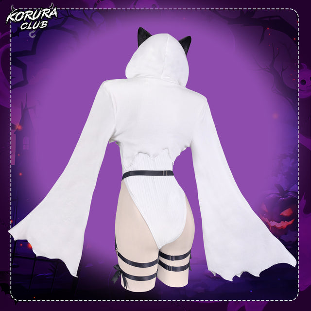 Forudbestil Halloween Cosplay Lille Spøgelse Bodysuit KO167