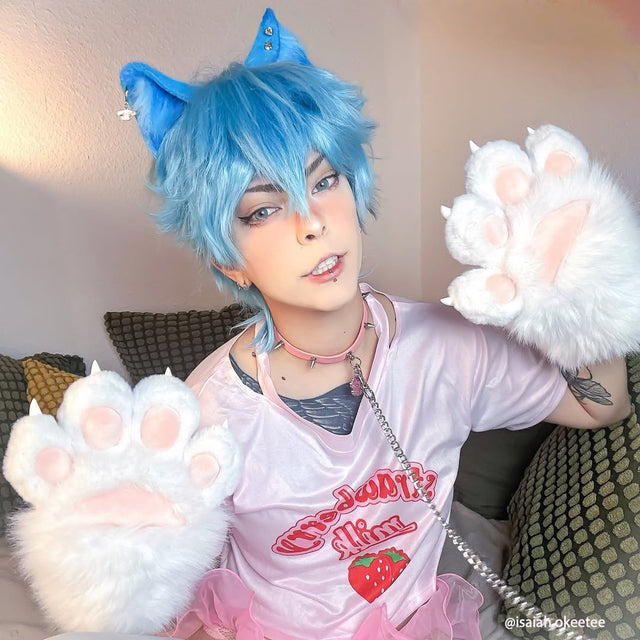 Punk Paw Tag Collar Leash KA09