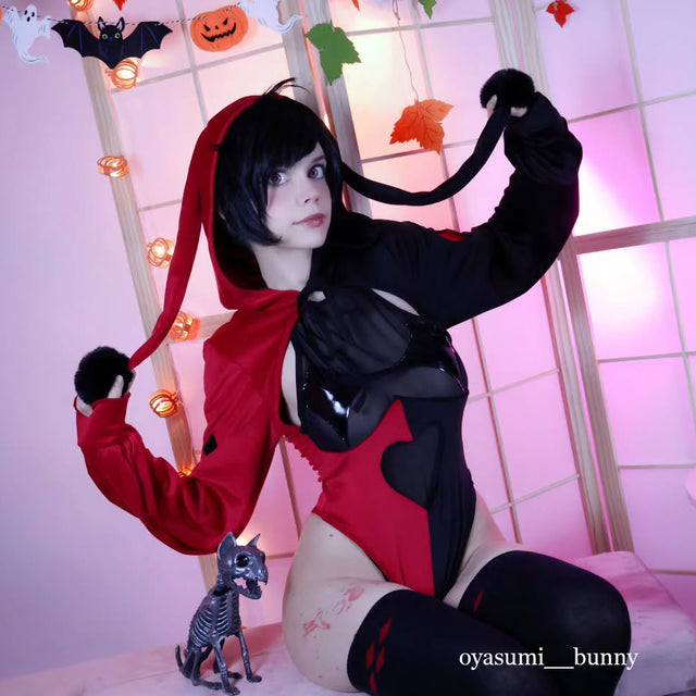 Halloween Cosplay Clown Bunny Bodysuit KO166