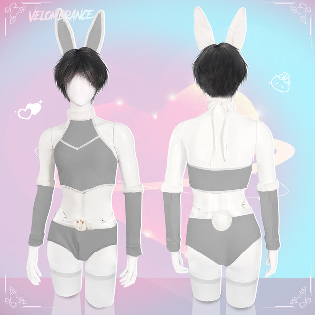 Velombrance Cosplay Cute Bunny Ear Knitwear (5-Piece Set)AS06