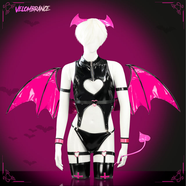 Velombrance Cosplay Devil Bodysuit (7-Piece Set) AS32