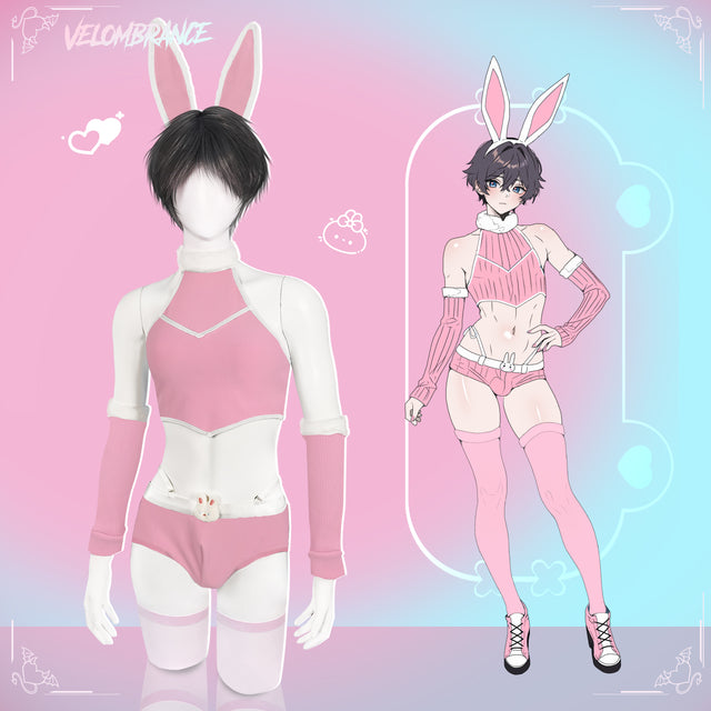Pre- sale Velombrance Cosplay Cute Bunny Ear Knitwear AS06