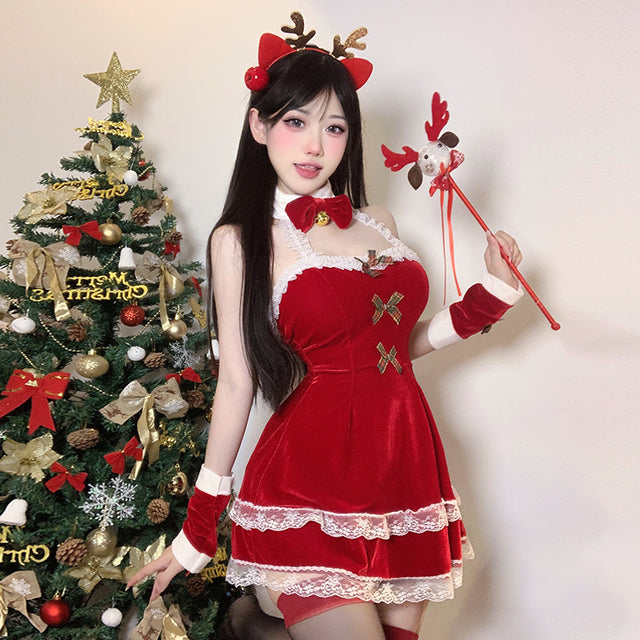 Cosplay Christmas Elk Set Costume SD11