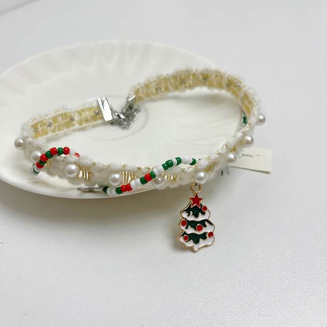 Christmas Knitted Star Plush Collar KA20