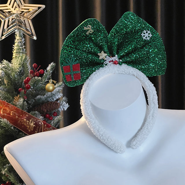 Christmas Bow Headband SD97