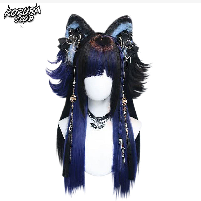 Korura Original Wig #001 Black and Blue – KuroNeko Hime