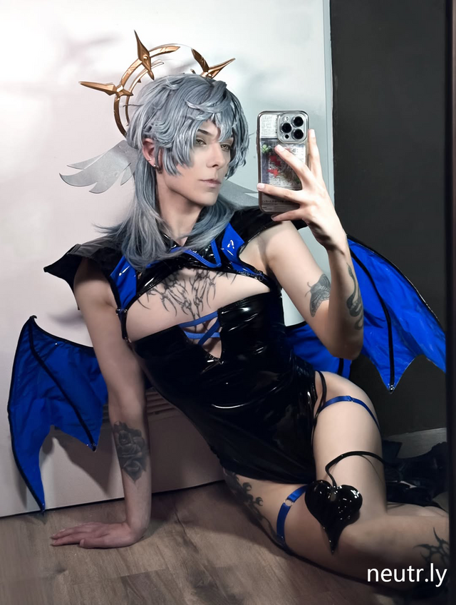 Velombrance Cosplay Dark Horn Succubus Costume (7-Piece Set) AS04