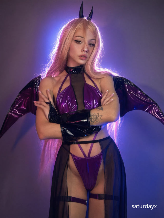 Cosplay Shadow Succubus Lingerie KO158