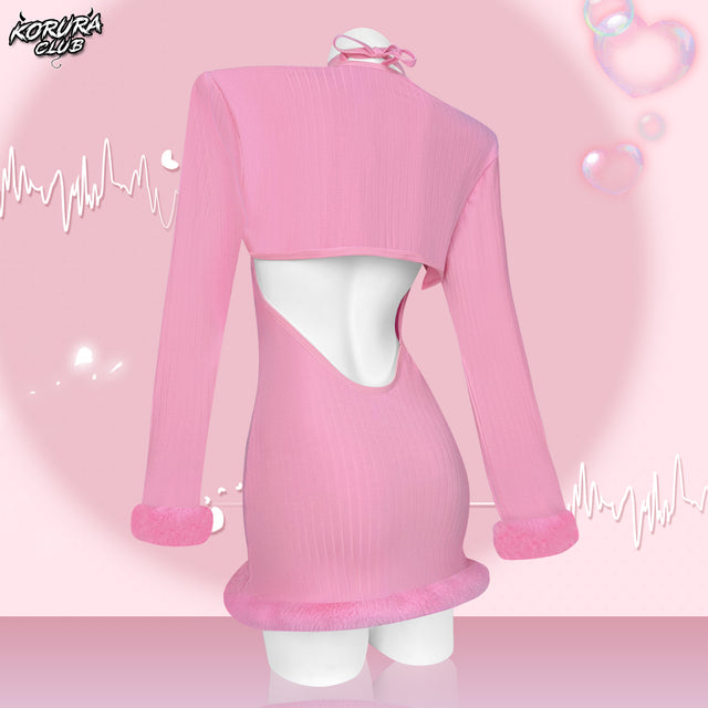 Heart-Trimmed Frayed Skirt KO116