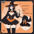 Sexy maid cosplay costume and Halloween pumpkin witch lingerie set KO160 by Koruraclub.