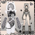 snow leopard cosplay bodysuit