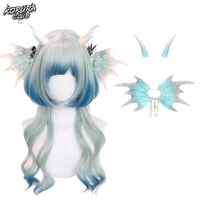 Wig #013 – Frost Dragon Siren Wig accessories KC27
