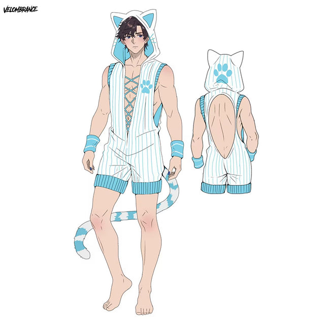 Velombrance Pre-Order Cat Bodysuit (3-Piece Set） AS43
