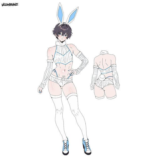 Velombrance Cosplay Cute Bunny Ear Knitwear AS06