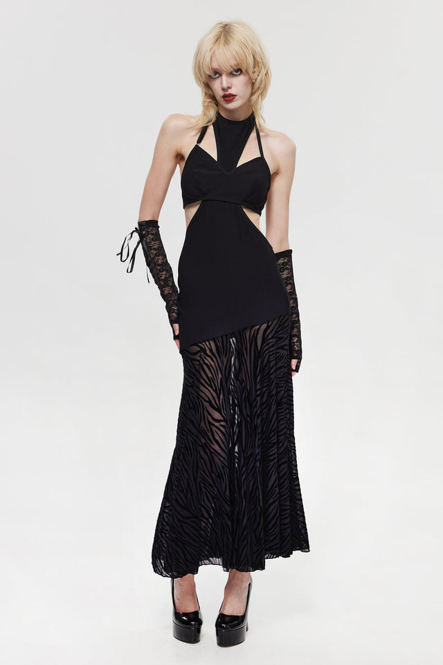 Lace Mesh Mermaid Dress HK013