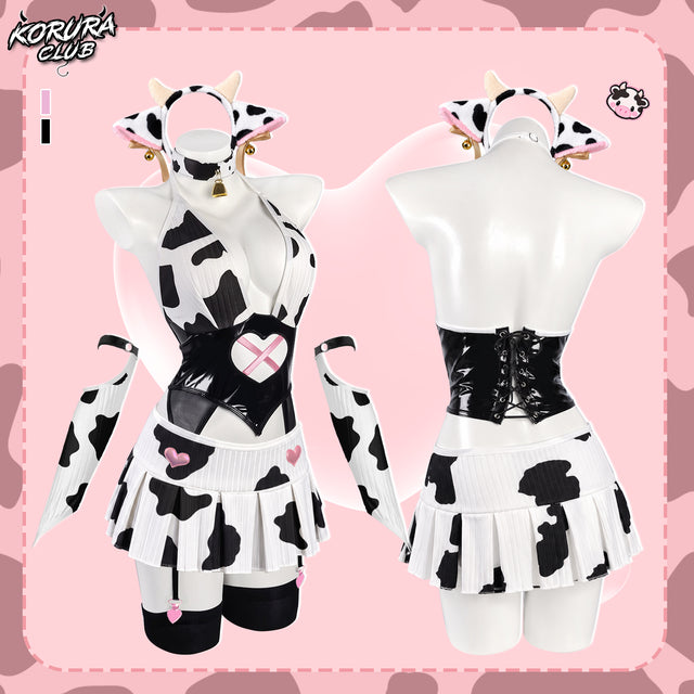 Pre-sale Cosplay Cute Cow Print Set KO178