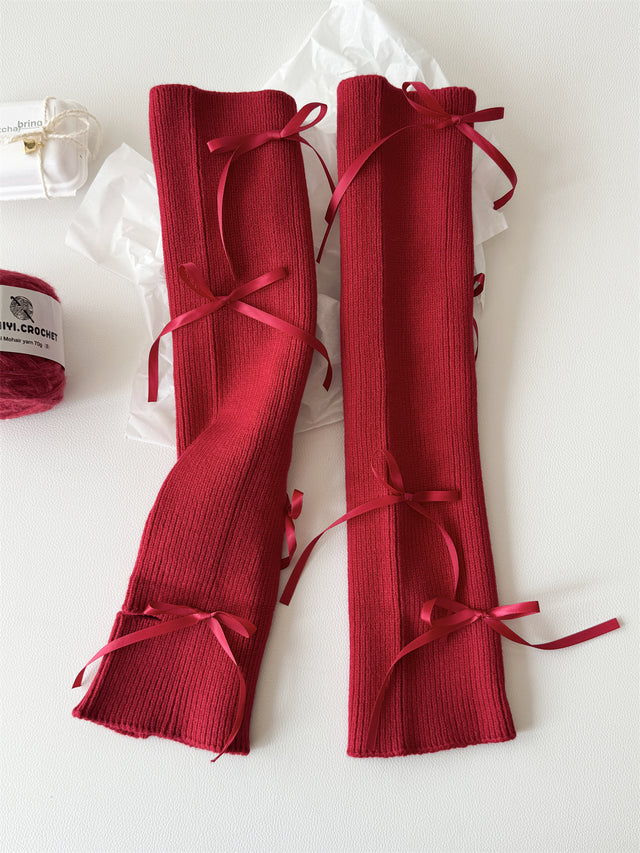 Bow Cuffs Leg Warmers CB02
