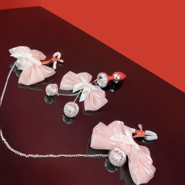 Anal plug with Bow Bell KI02