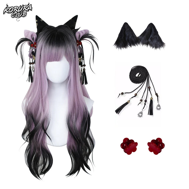 Wig #017–Murasaki Fantasy Hime Wig accessories KC25