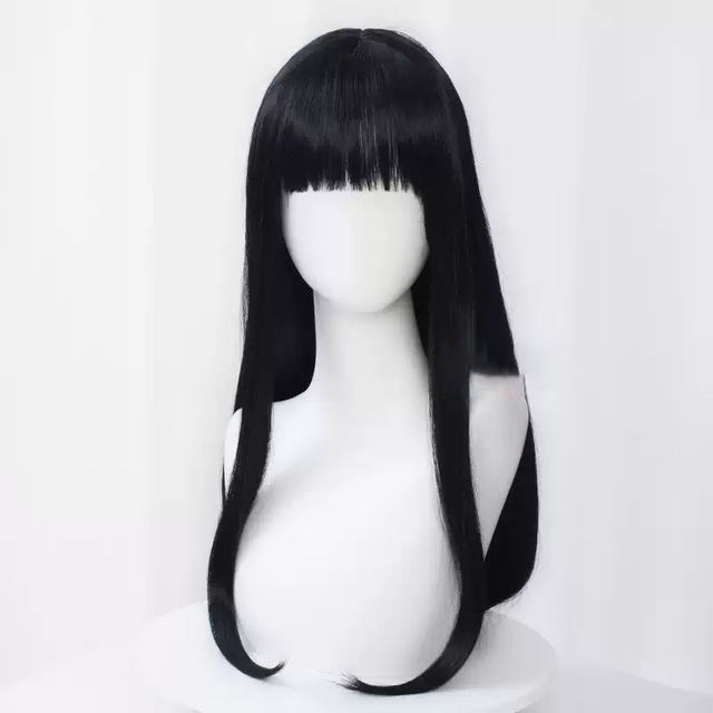Cosplay Flat Bangs Long Wig KW208
