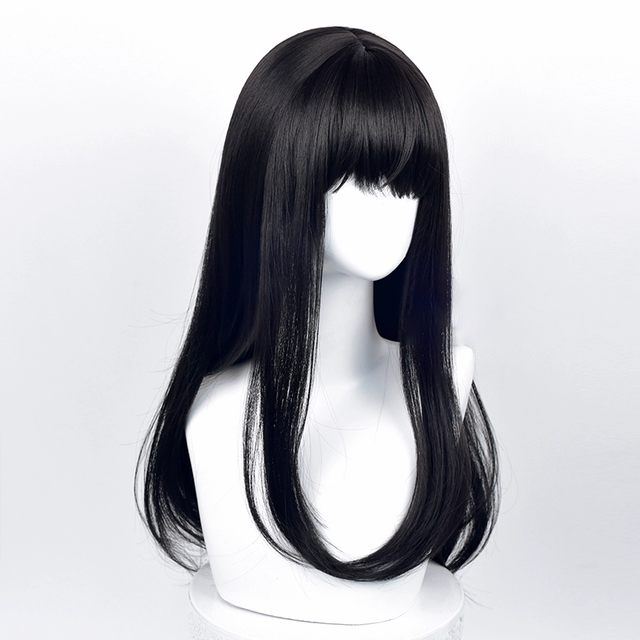 Cosplay Black Medium Length Wig KW209
