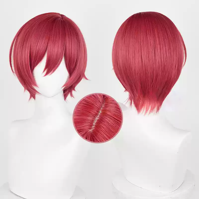 Cosplay Red Bun Wig KW211