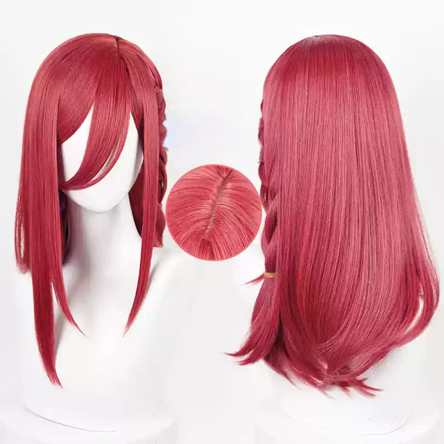 Cosplay Red Bun Wig KW211