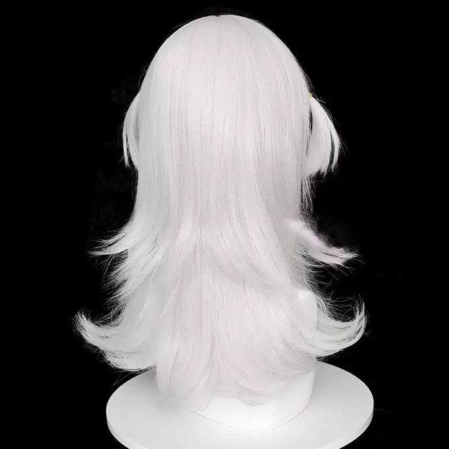 Cosplay White Curly Wig KW224