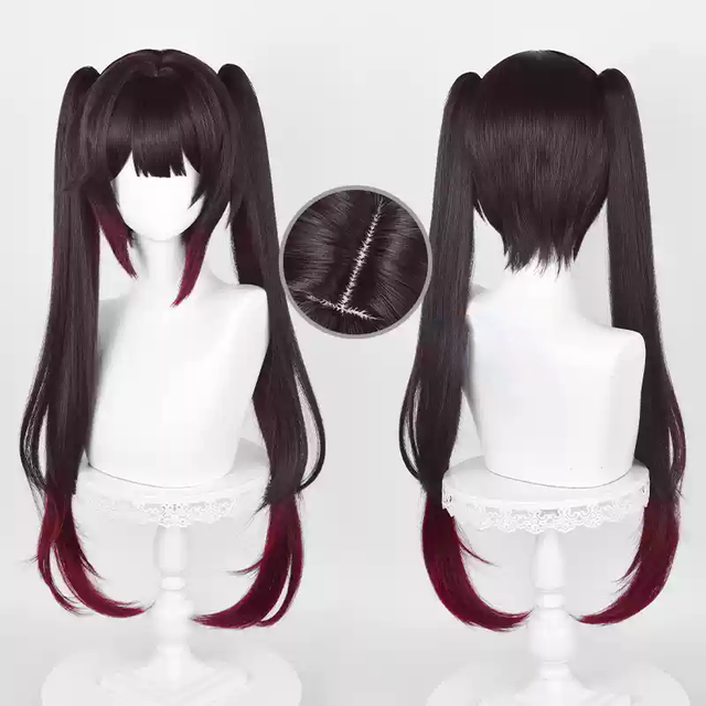 Cosplay Color Matching Gradient Ponytail Wig KW233