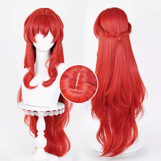 Cosplay Red Long Wig KW240