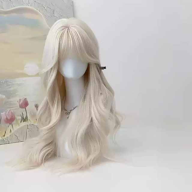 Cute Double Ponytail Gold Wig KW245