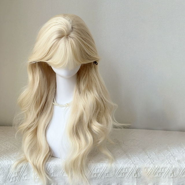 Golden Large-Wave Wig KW246