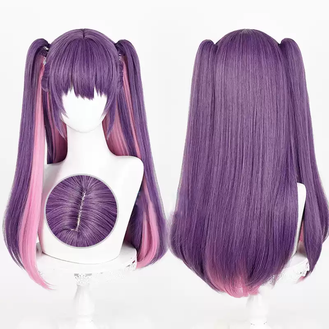 Cosplay Purple Double Ponytail Wig KW271