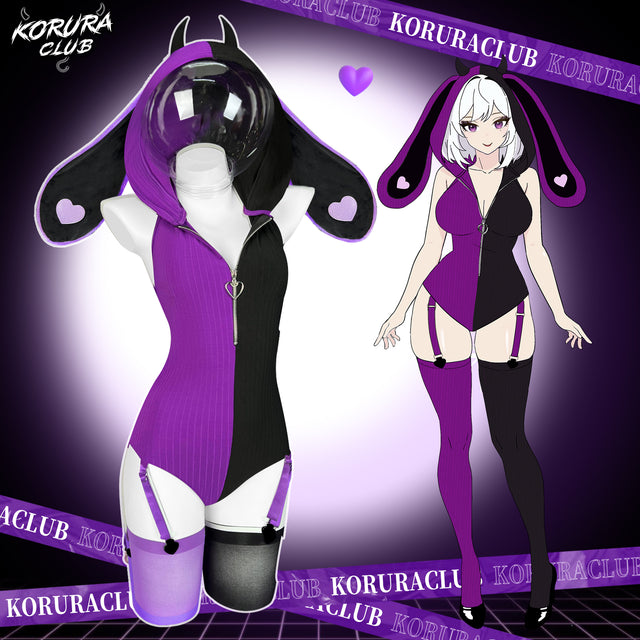 Heart Pattern Two-Tone Bunny KO129