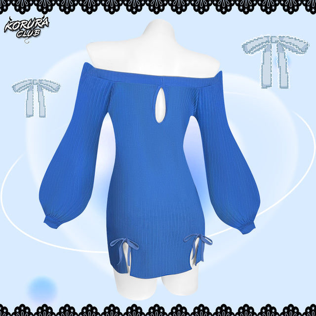 BUTTERFLY KNOT V-NECK DRESS SR06