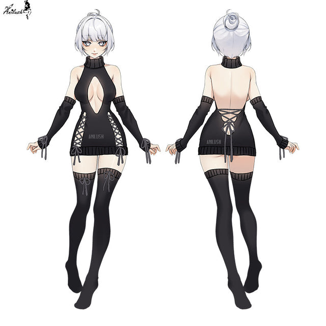 CUTOUT TURTLENECK SWEATER AH018