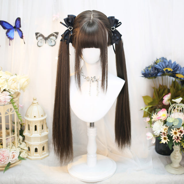 Brown Long Hair Wig KW253