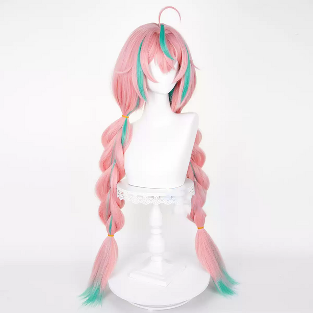 Cosplay Long Braid Mixed Color Wig KW239