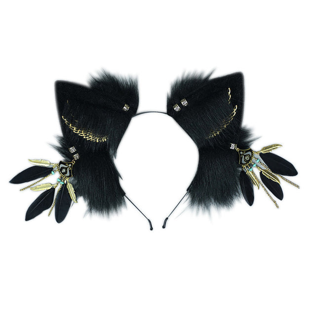 Cosplay Plush Cat Ear Headband KH21
