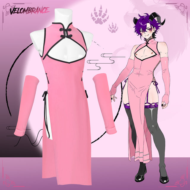 Velombrance Dragon Demon Cheongsam (4-Piece Set） AS57