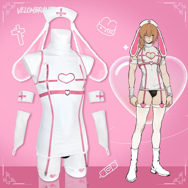Pre-sale Velombrance Sweetheart Bunny Nurse Dress AS49