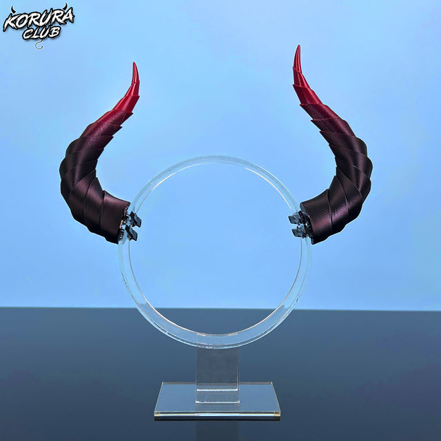 Red and black Cosplay devil horns for Halloween decoration props