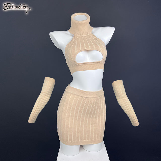 Cosplay Cozy Hollow Sweater Costume KO56 (4-PIECE SET)