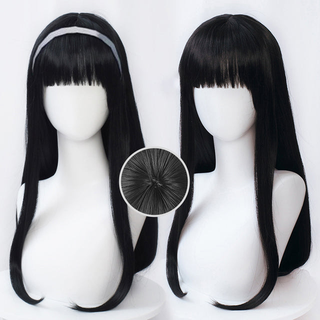 Cosplay Flat Bangs Long Wig KW208