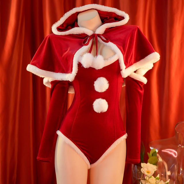 Cosplay Christmas Hood Plush Onesie Set SD03