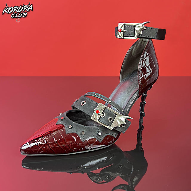Y2K Gothic Pointed Toe Stiletto Heels AH02