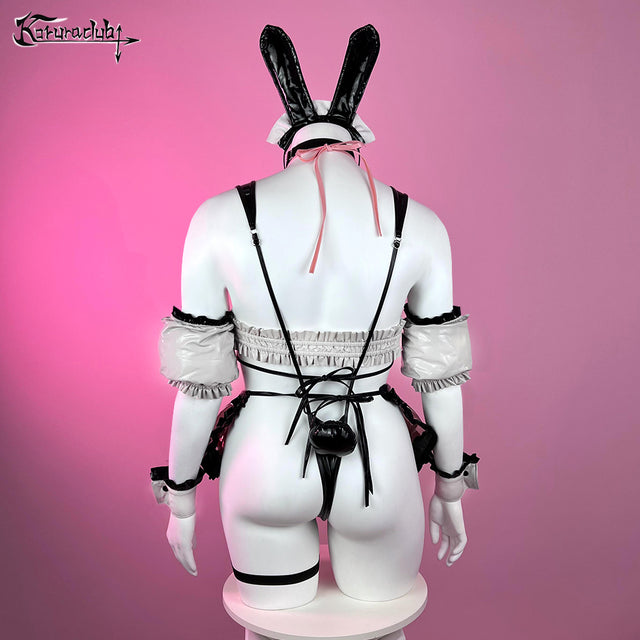 Plus Size Bunny Maid Lingerie PS11 （6-Piece Set）