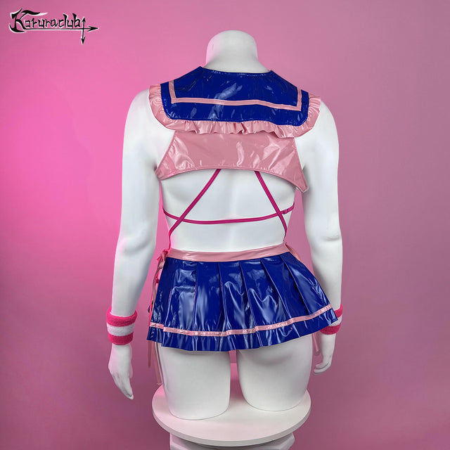 Plus Size Cheerleading Bow sailor Lingerie PS12 （6-Piece Set）