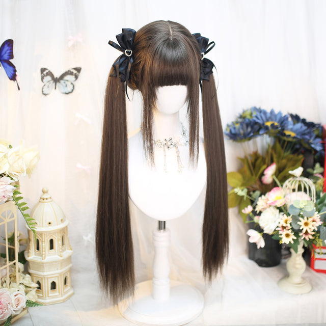 Brown Long Hair Wig KW253